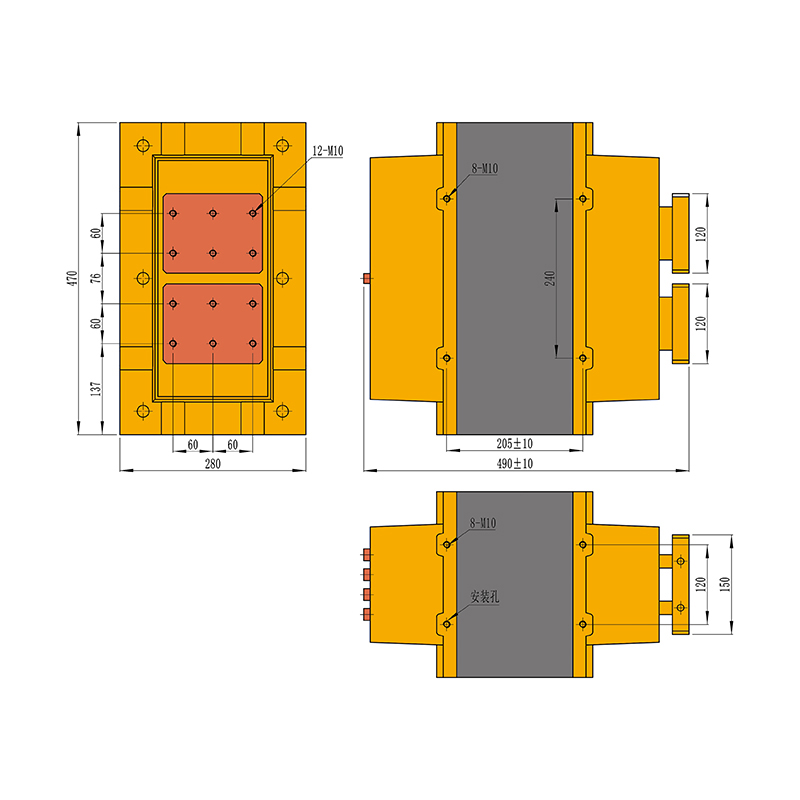 Transformador de soldadura de 150 KVA-5,3 V/6,1 V/7,3 V-5