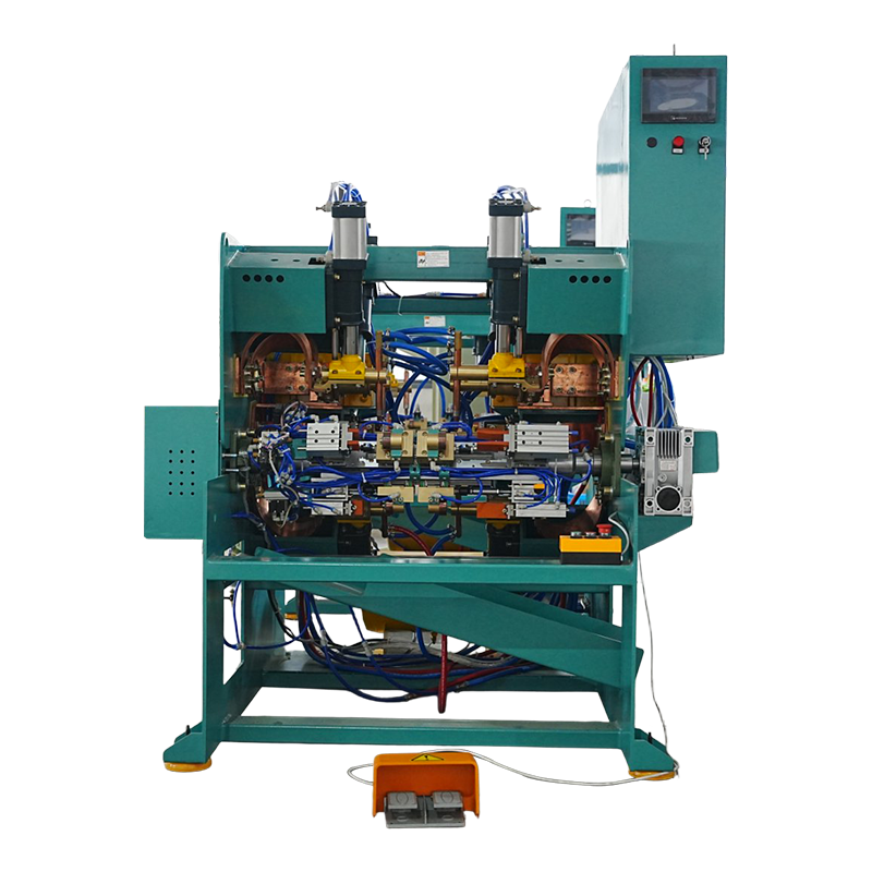 Máquina de soldadura rotativa automática de 3 cabezales para pistola de pegamento caliente