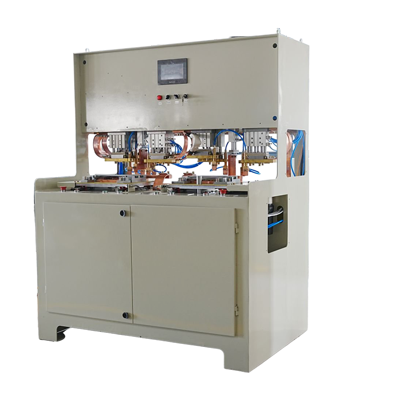 Máquina soldadora de soportes de bandejas para documentos y rieles ranurados