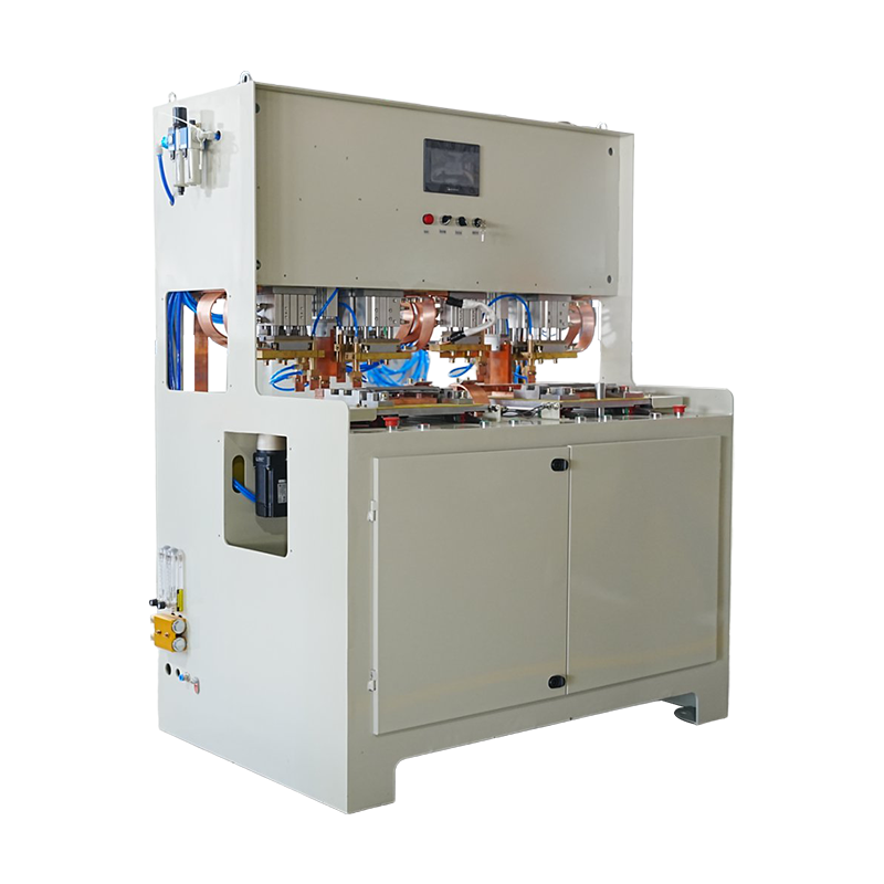 Máquina soldadora de soportes de bandejas para documentos y rieles ranurados