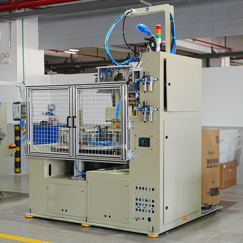Máquina soldadora automática de rollos de cesta de malla giratoria de 4 estaciones