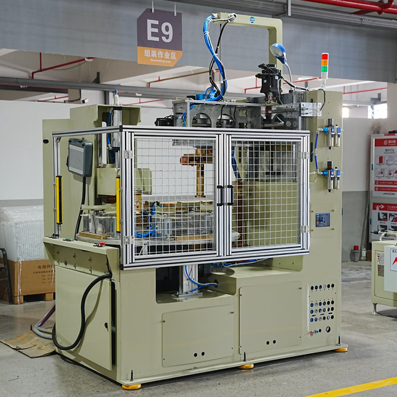 Máquina soldadora automática de rollos de cesta de malla giratoria de 4 estaciones
