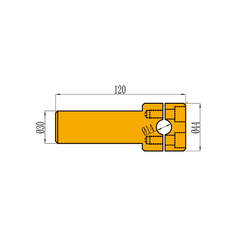 Abrazadera Ø14 Brazo de latón con electrodo